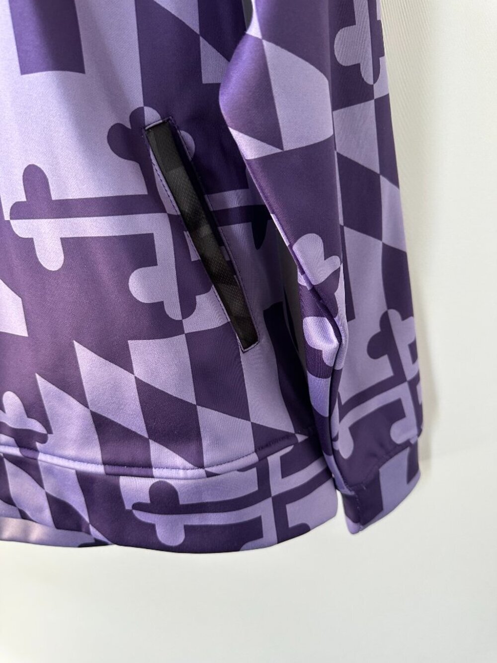 Purple Maryland Flag Design Medium Route One Apparel Fleece Lined Hoodie - Picture 5 of 10